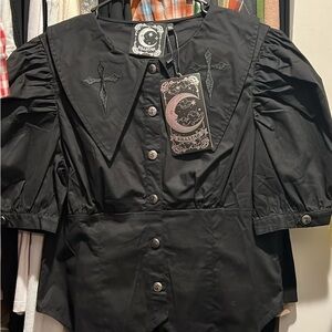 Killstar Black Gothic Cape Jacket